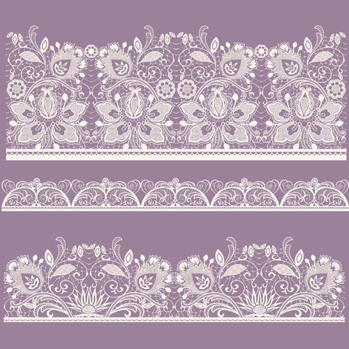 White Lace Border Vector Pc Android iPhone And iPad Wallpaper