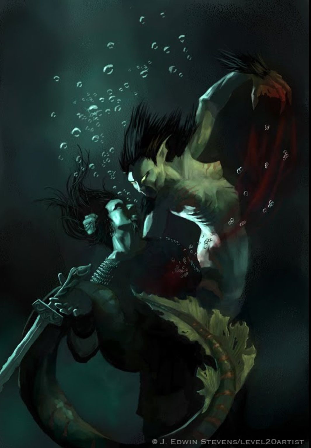 I Didn T Read This Far But Beowulf Fighting Grendel S Mother With