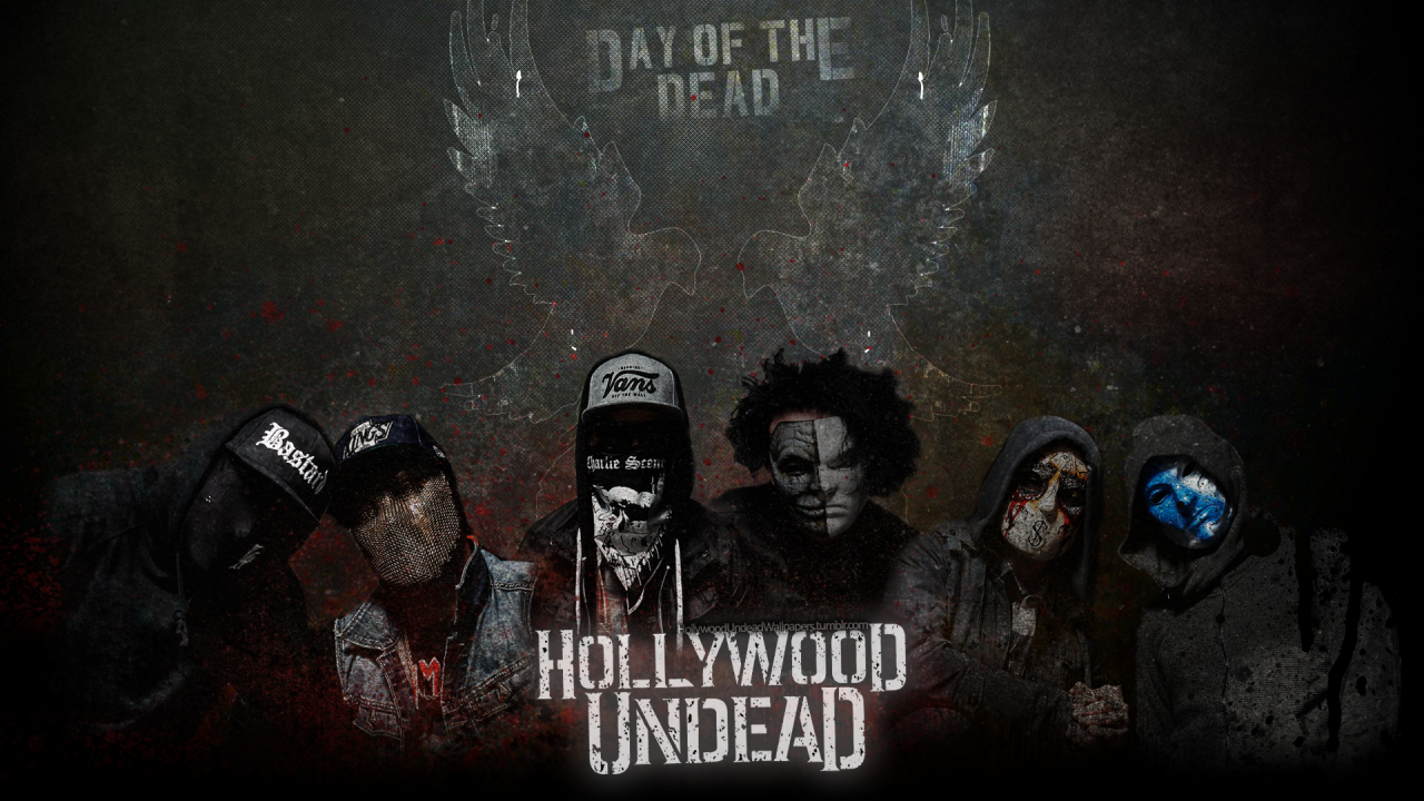 Hollywood Undead   Day of the Dead Wallpaper with new masksGet the
