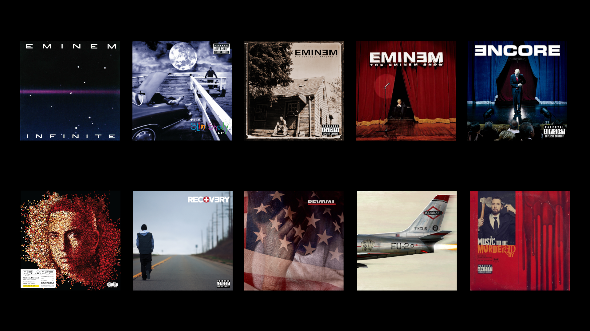 Eminem Albums Wallpaper R
