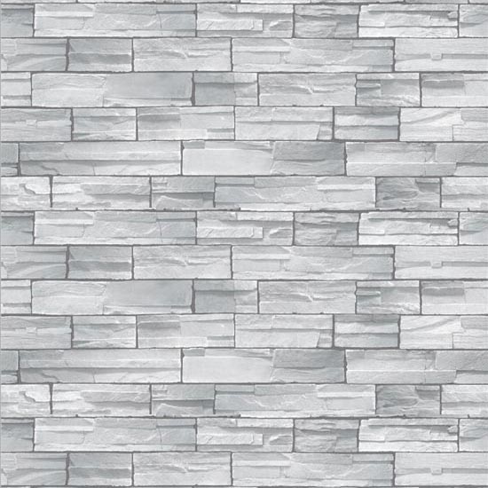 Home Self Adhesive Wallpaper Brick Gray Stone