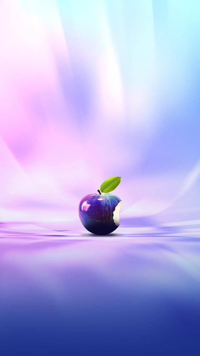 Purple Apple iPhone Wallpaper