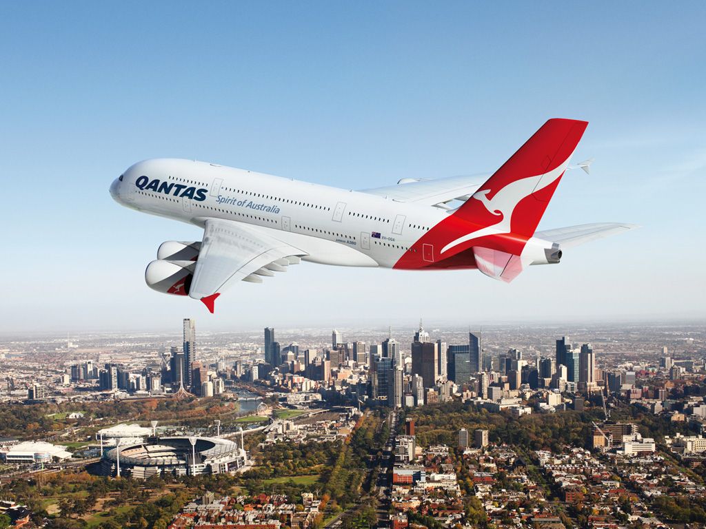 Qantas A380 Melbourne Wallpaper In
