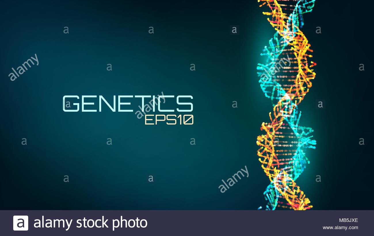 Abstract fututristic dna helix structure Genetics biology science