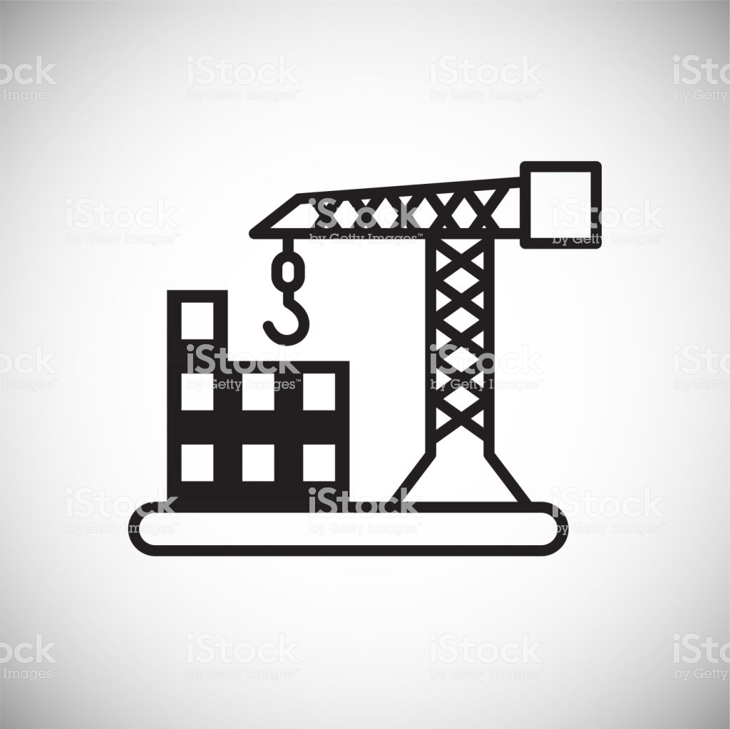 Construction Icon On White Background For Graphic And Web Design
