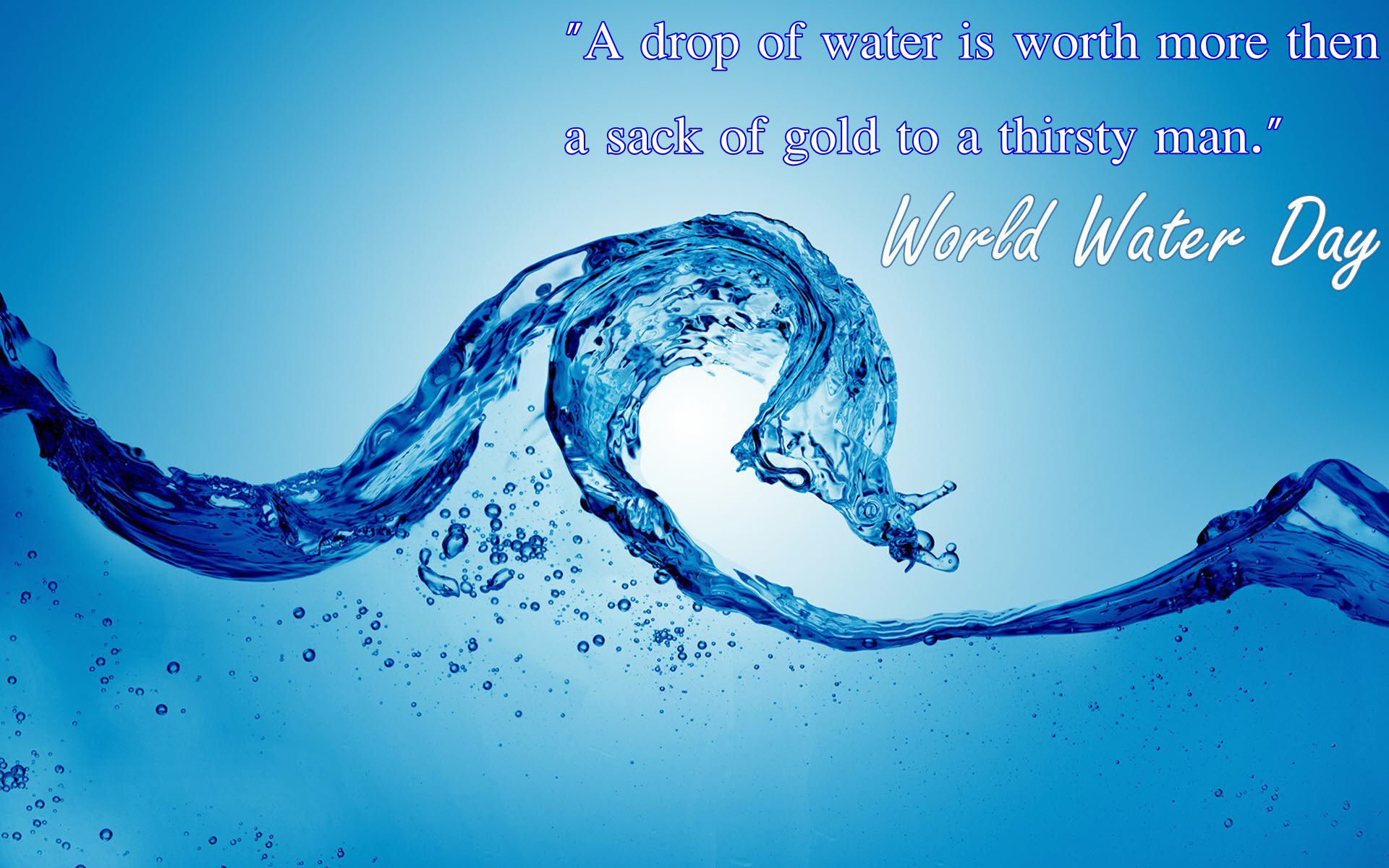 Free download World Water Day Wallpapers HD Desktop Backgrounds [1920x1200]  for your Desktop, Mobile & Tablet | Explore 34+ World Water Day Wallpapers  | Water Backgrounds, Water Wallpaper, World Smile Day Wallpapers