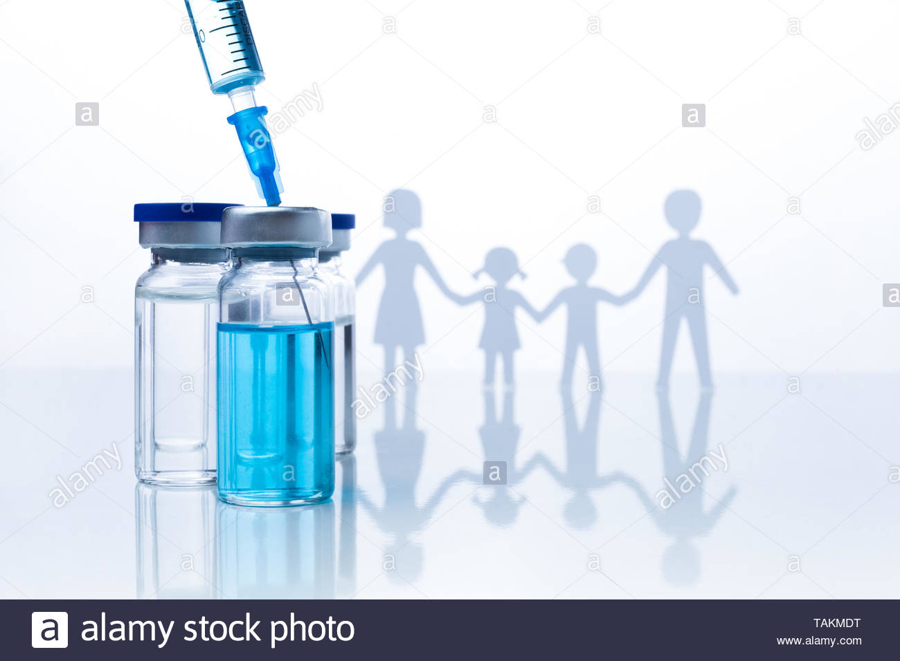 Family Immunization Concept Flu Vaccine For Children Light
