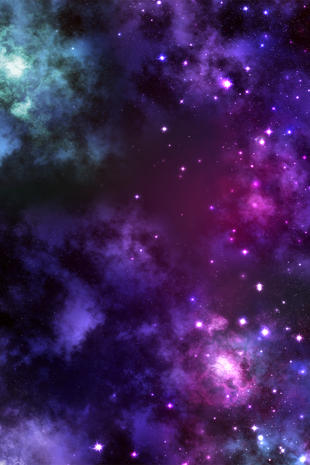 Purple Nebula iPhone Wallpaper