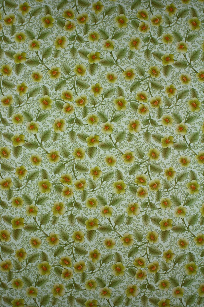 Small Pattern Floral Retro Wallpaper