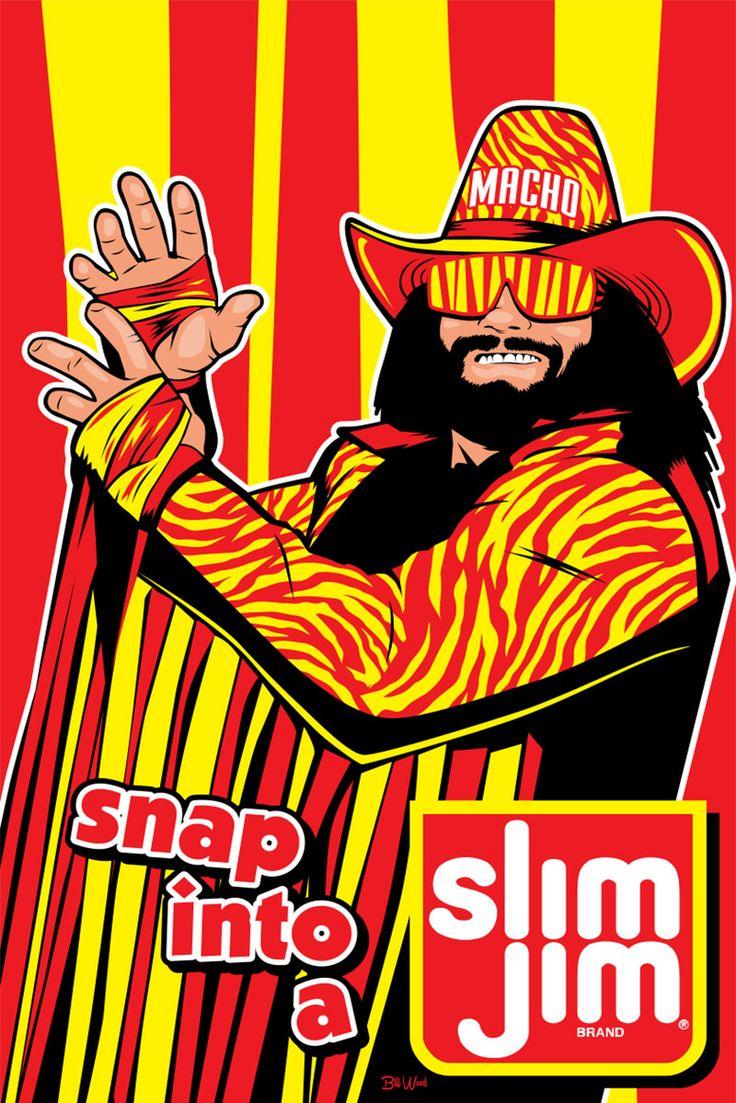 Slim Macho Wrestling Posters Man Randy Savage