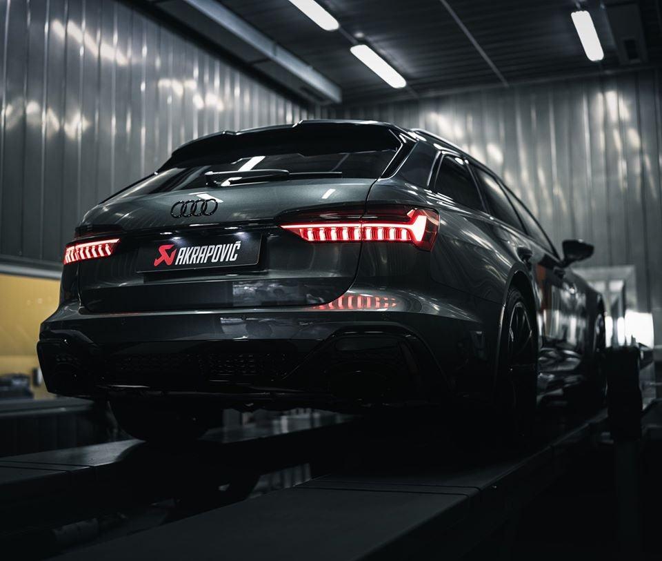 Akrapovic Exhaust Audi Rs6 C8 Avant Titanium Baan Velgen