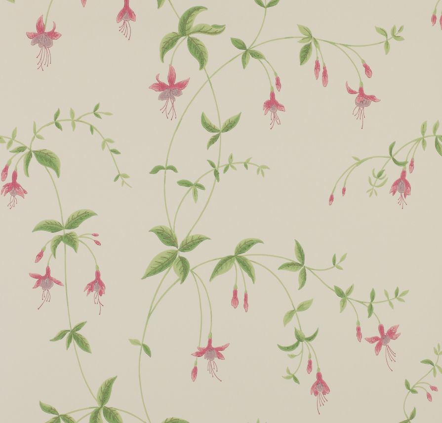 Modern Floral Wallpaper Abstract Bed