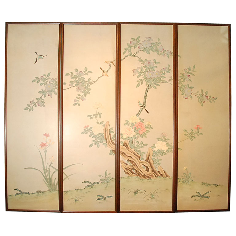 Framed Chinese Wallpaper Panels at 1stdibs 768x768