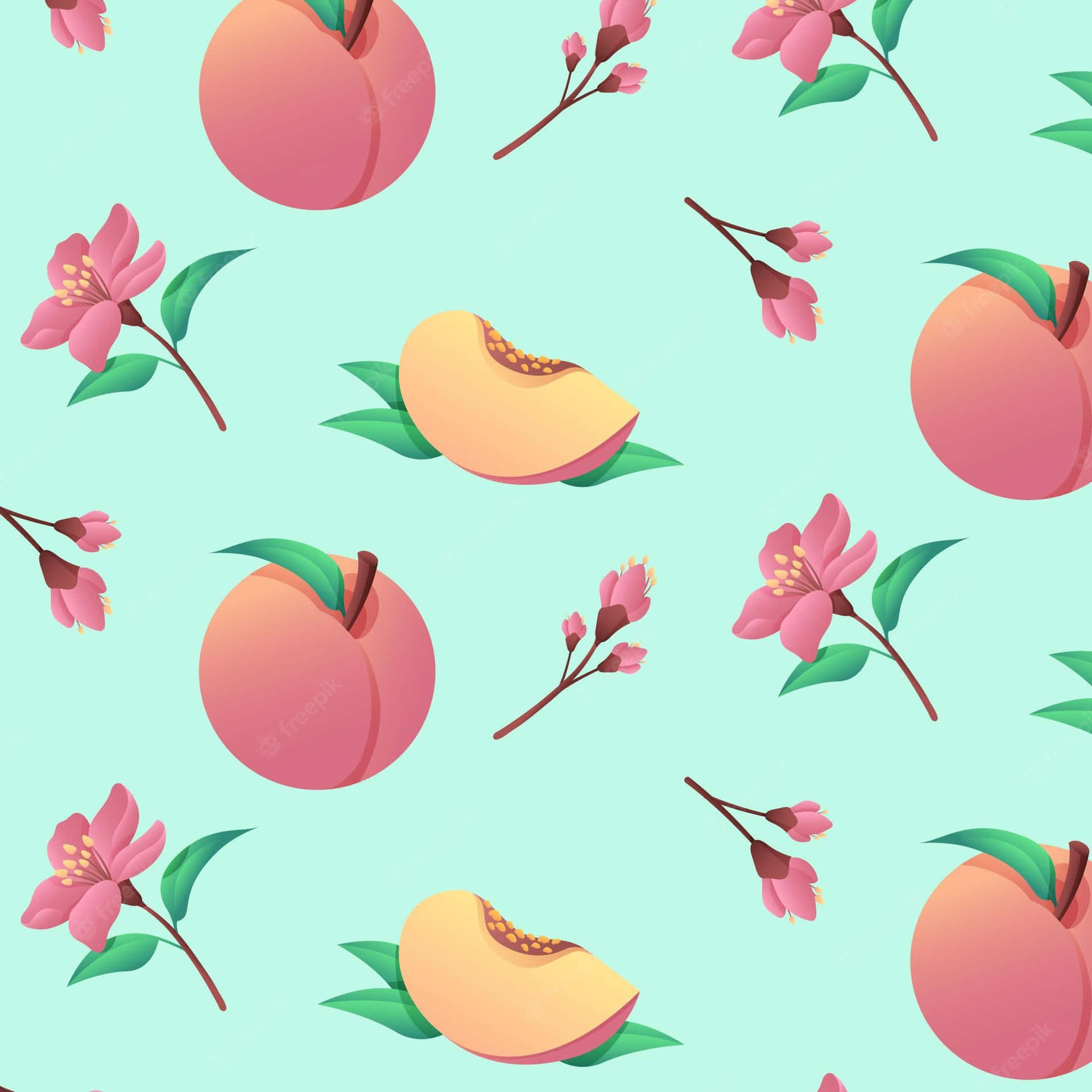 Cute Peach Wallpaper
