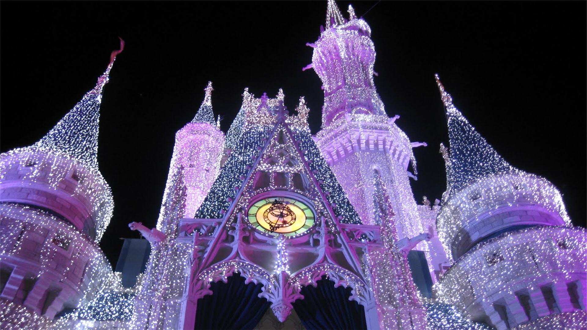 Disney Castle Christmas Wallpaper HD 1920x1080 3383