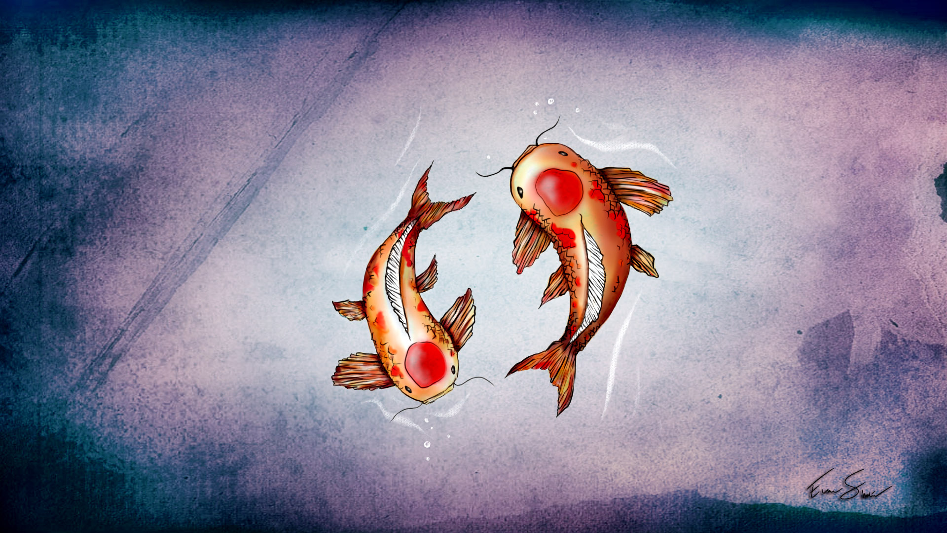 Japanese Koi Fish Art Wallpapers  Top Free Japanese Koi Fish Art  Backgrounds  WallpaperAccess