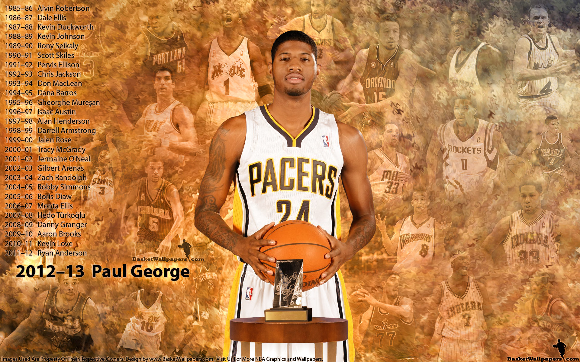 Paul George 2013 Most Improved Player Of The Year 19201200 Wallpaper 1920x1200