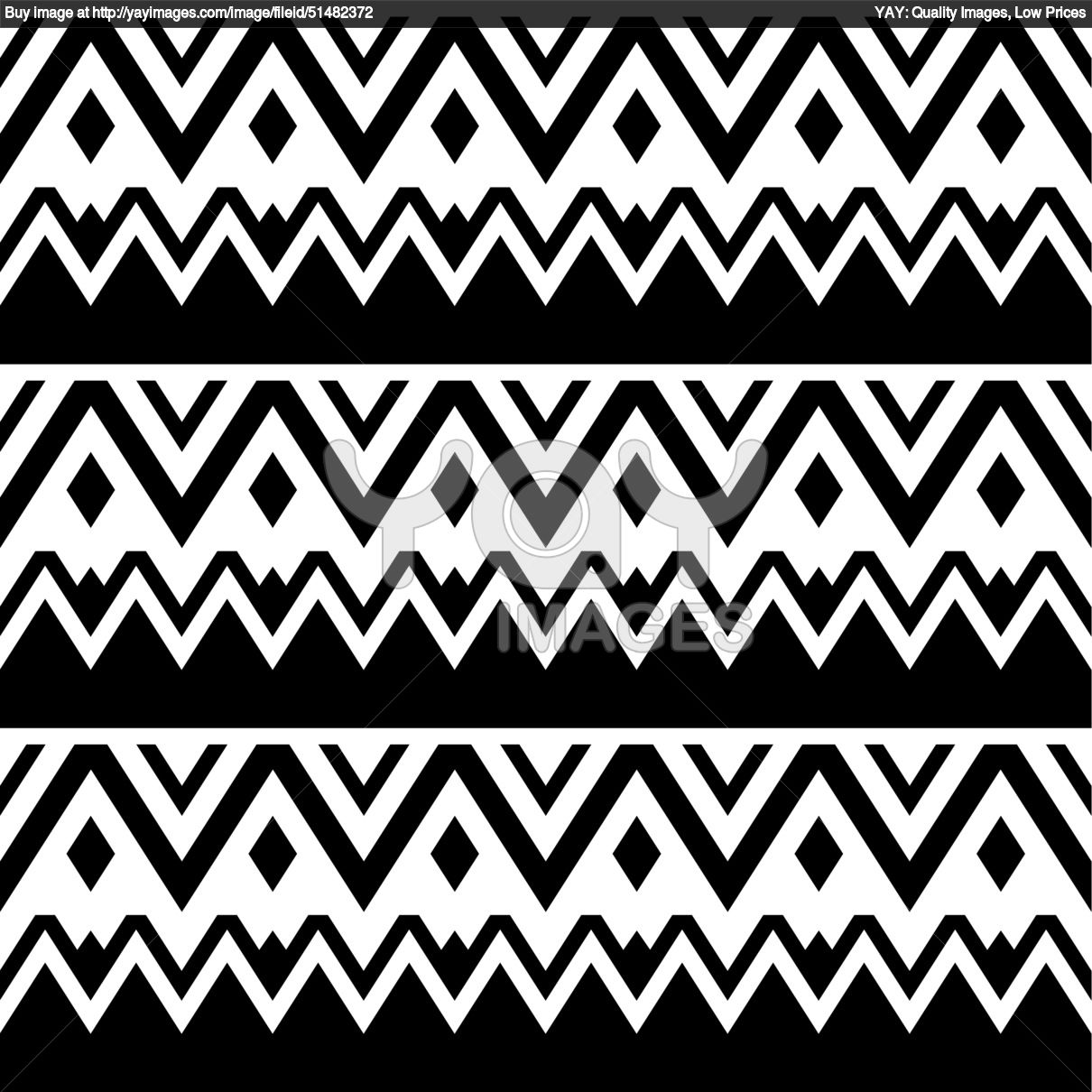 Aztec Seamless Pattern Tribal Black And White Background 3118f04