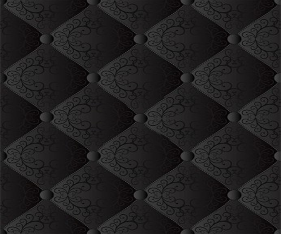 Black Seamless Background Quilted Fabric By