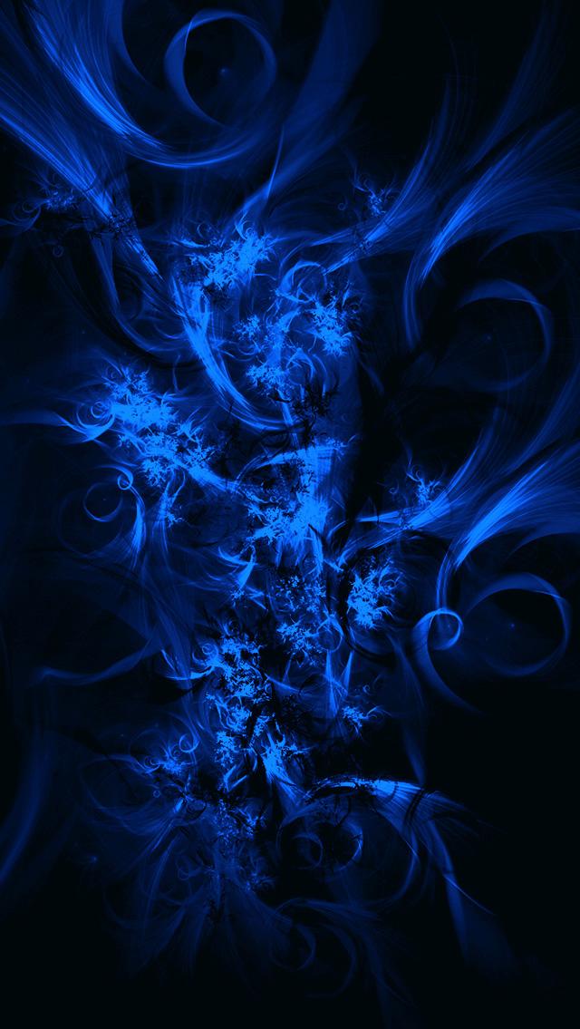 Blue Abstract N003 iPhone Wallpaper Background