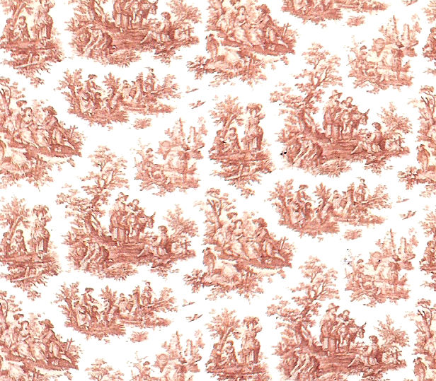 Wallpaper Antique Red Toile Each Sheet Of Measures