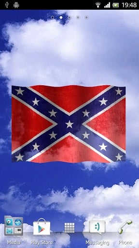 View bigger   Confederate flag 3D wallpaper for Android screenshot