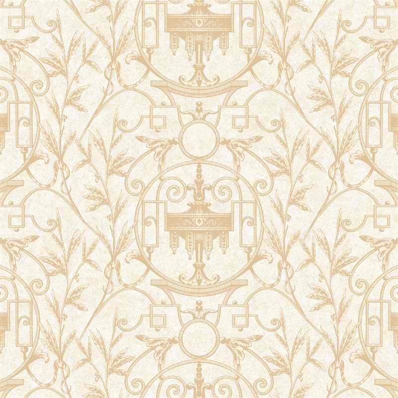 Gold White Grey Simonkee Psn105119 Damask Wallpaper Modern