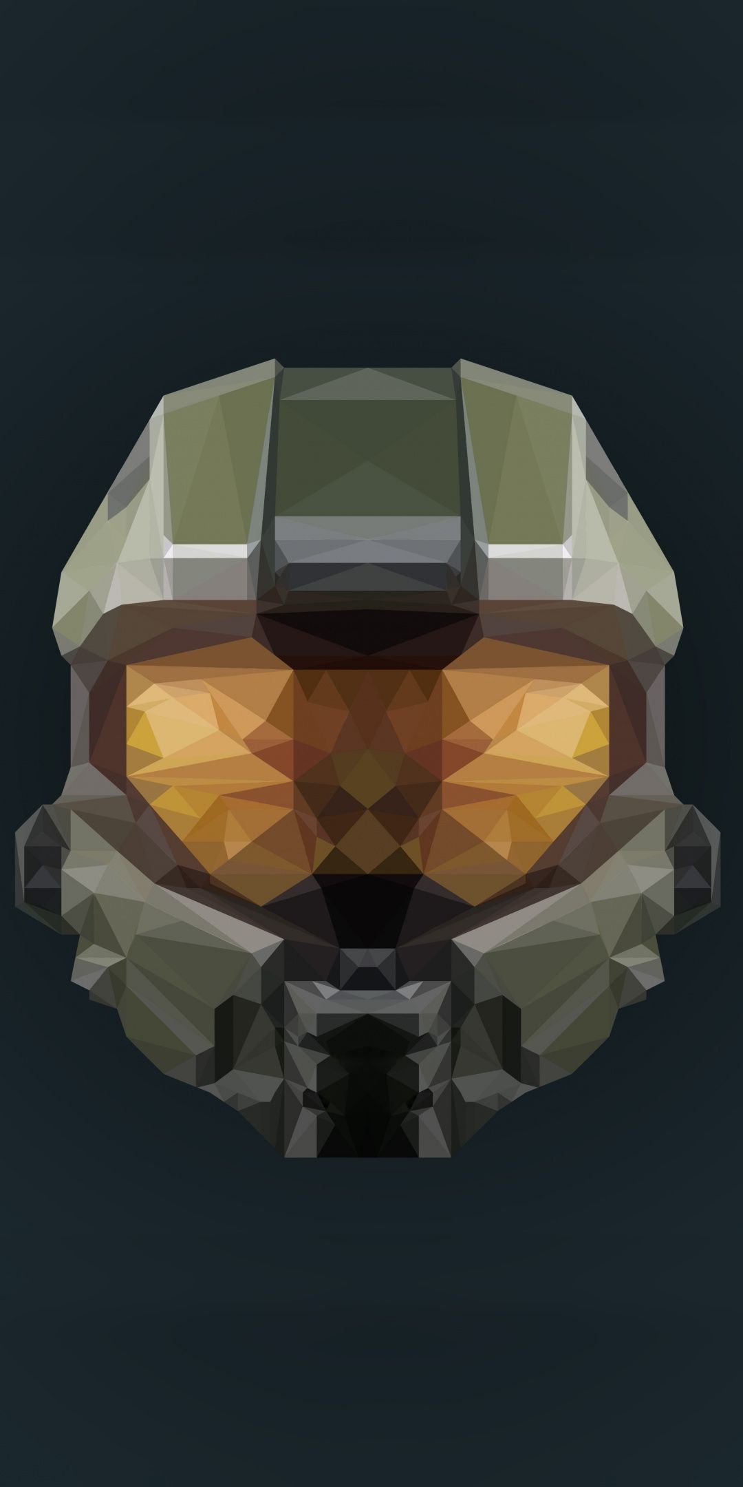 Helmet Halo Infinite Artwork Low Poly Wallpaper