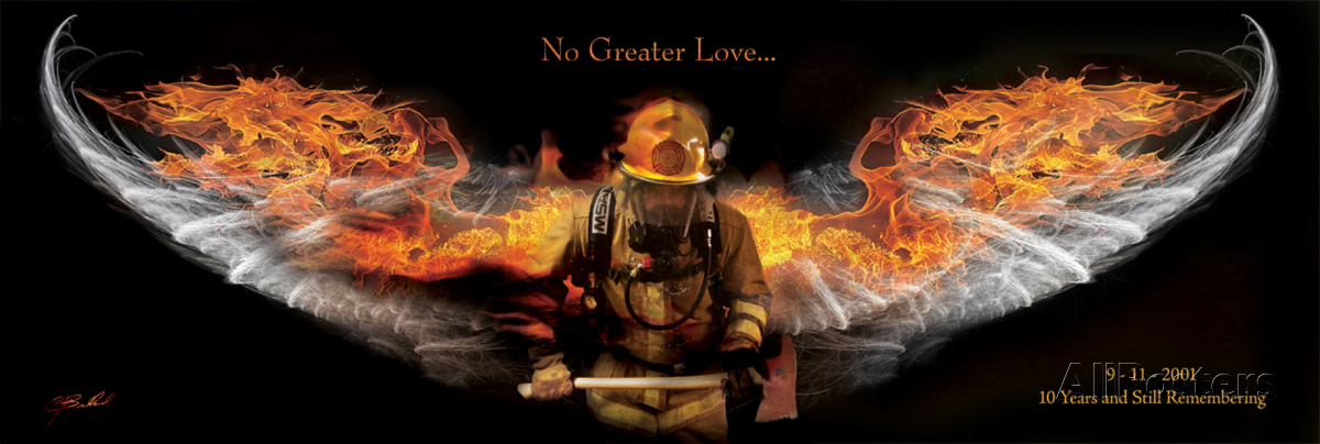 Fireman No Greater Love Art By Jason Bullard At Allposters
