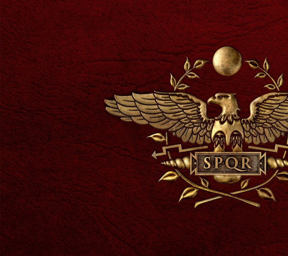Rome Roman Empire Banner Red Background Wallpaper