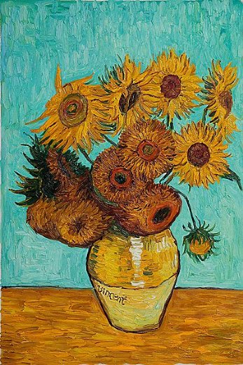 Vincent Van Gogh Sunflowers Painting