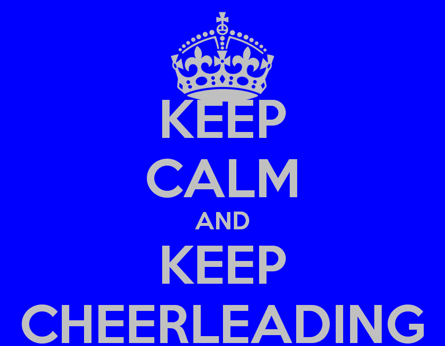 Keep Calm And Cheerleading Carry On Image