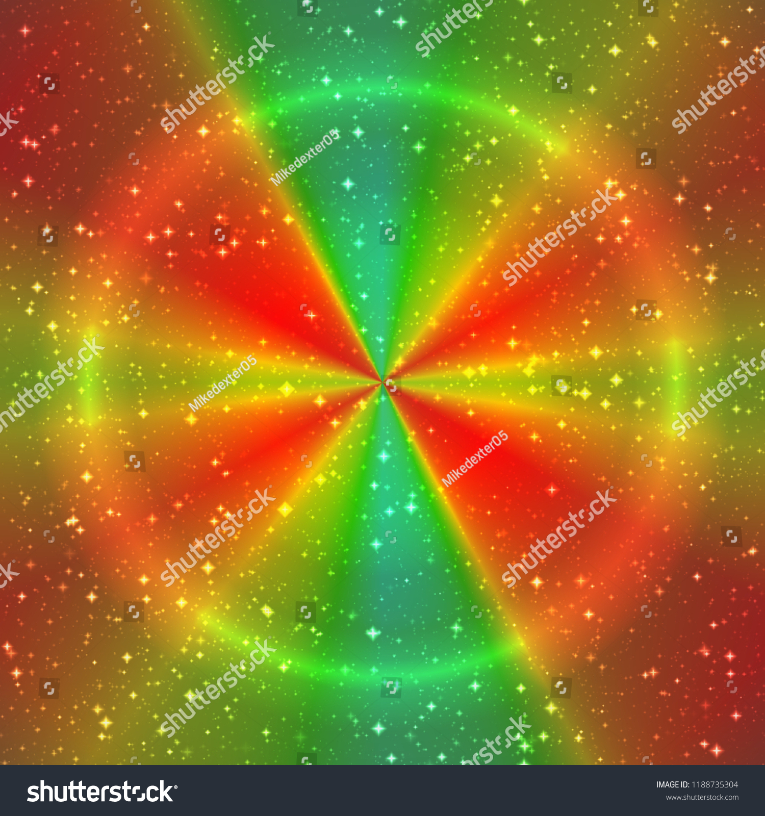 Multicolor Hypnotic Circle Texture Psychotic Color Stock Image