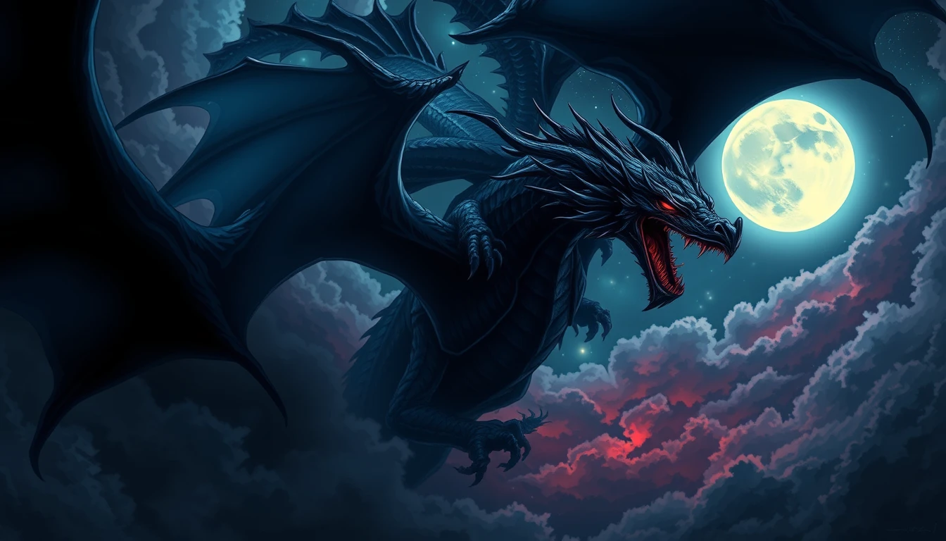 Anime Dark Dragon Wallpaper