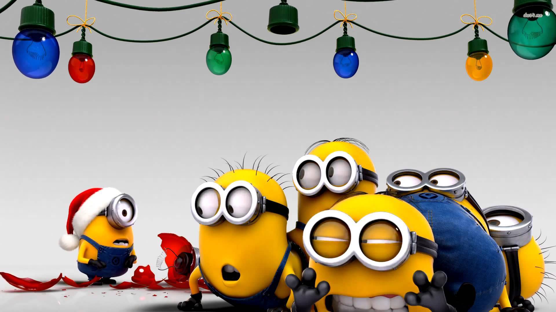 Minions At Christmas Wallpaper