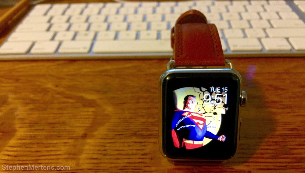 Apple Watch With Alex Ross S Superman Wallpaper