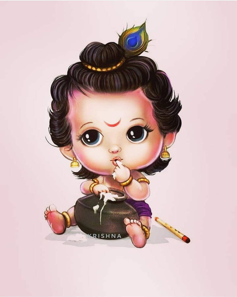 Top Little Krishna Wallpaper Full HD 4k To Use