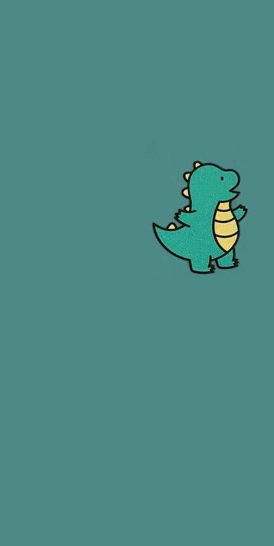 Cartoon Dinosaur Phone Wallpaper