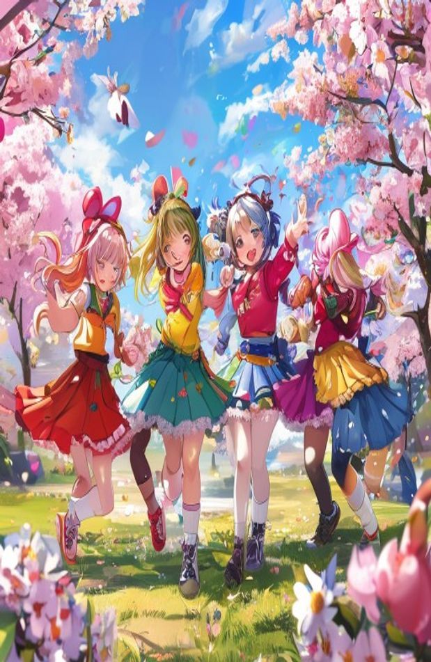 Cute Anime Girls Wallpaper