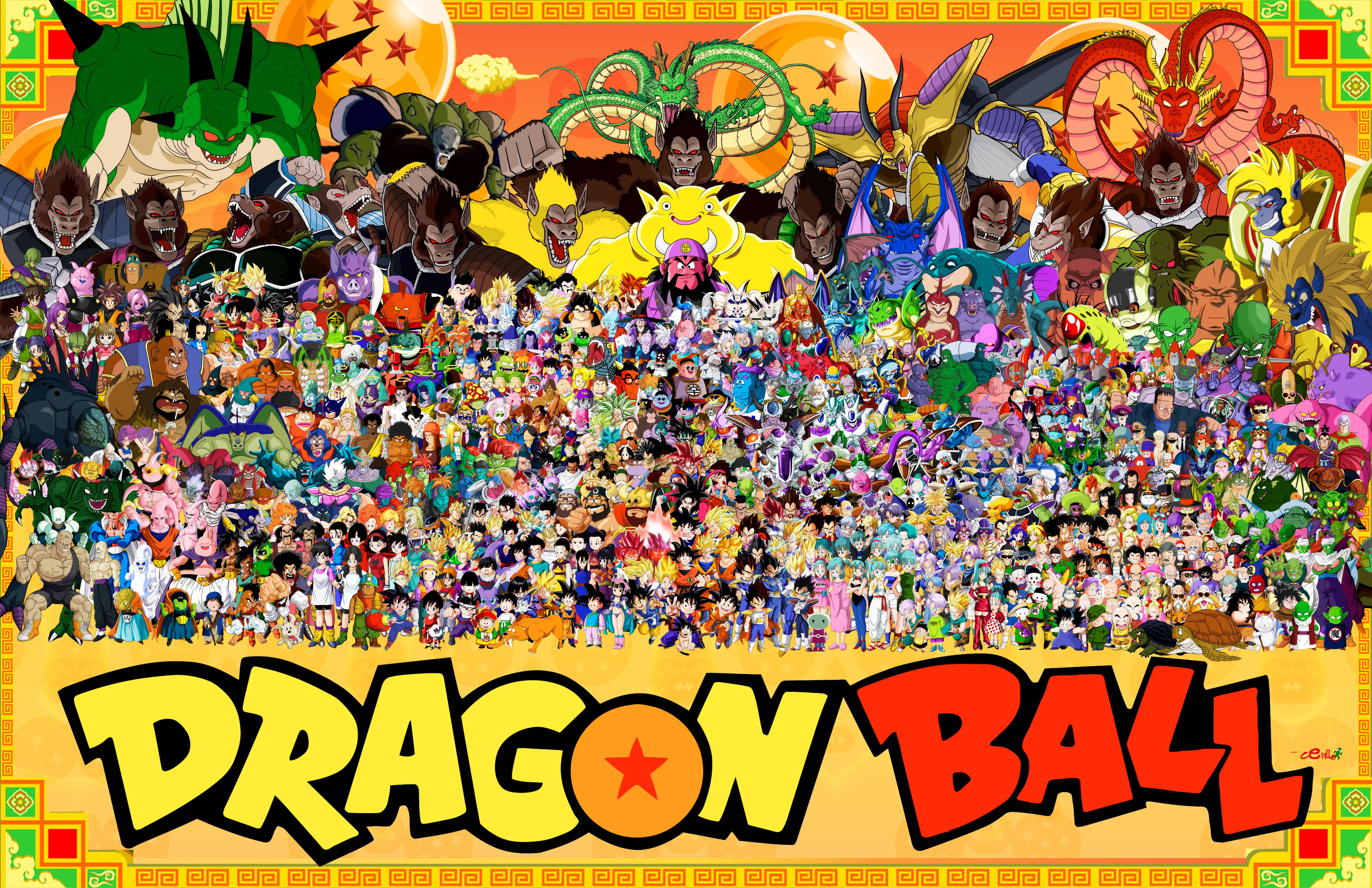 Tous les personnages de Dragon Ball runis pour une photo de famille