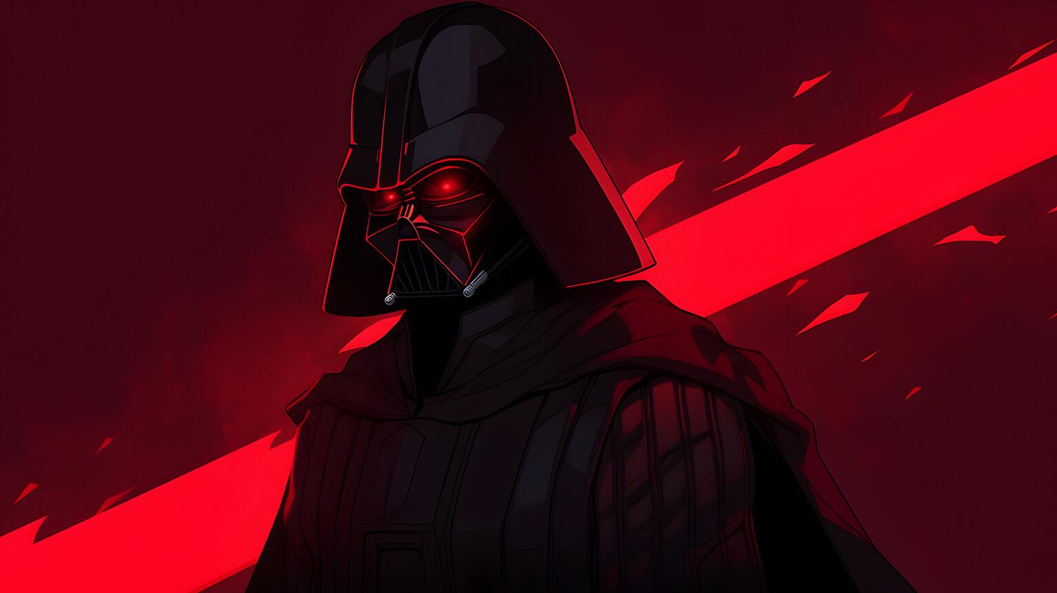 Star Wars Darth Vader Dark Red Wallpaper For Desktop Laptop
