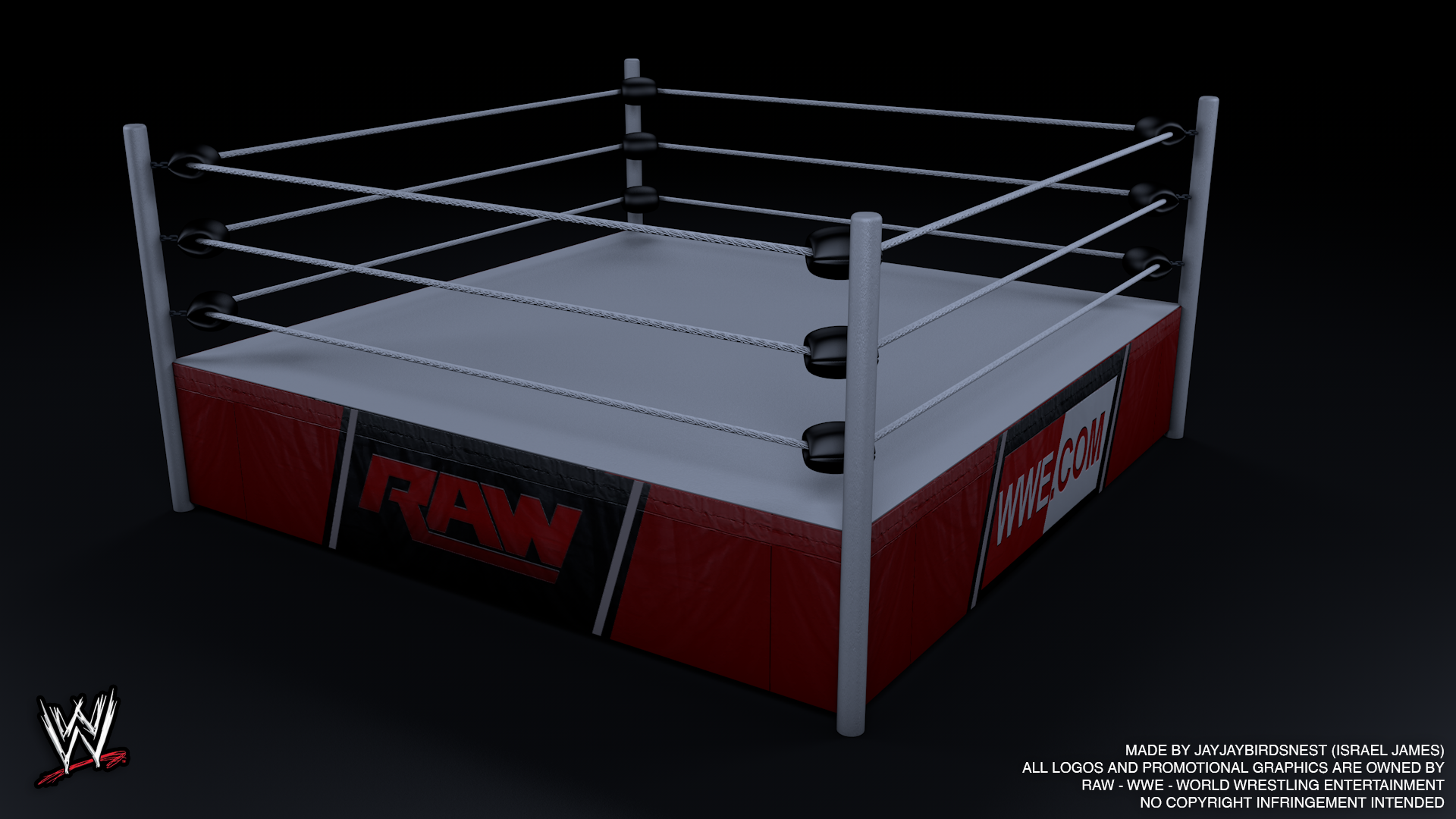 3d Wrestling Rings Graphic Design Feb Made