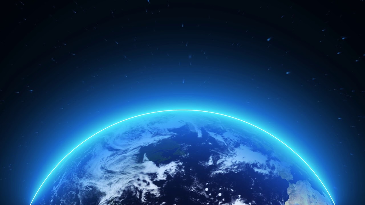 Pla Earth From Space Rotation Loop Animated Background