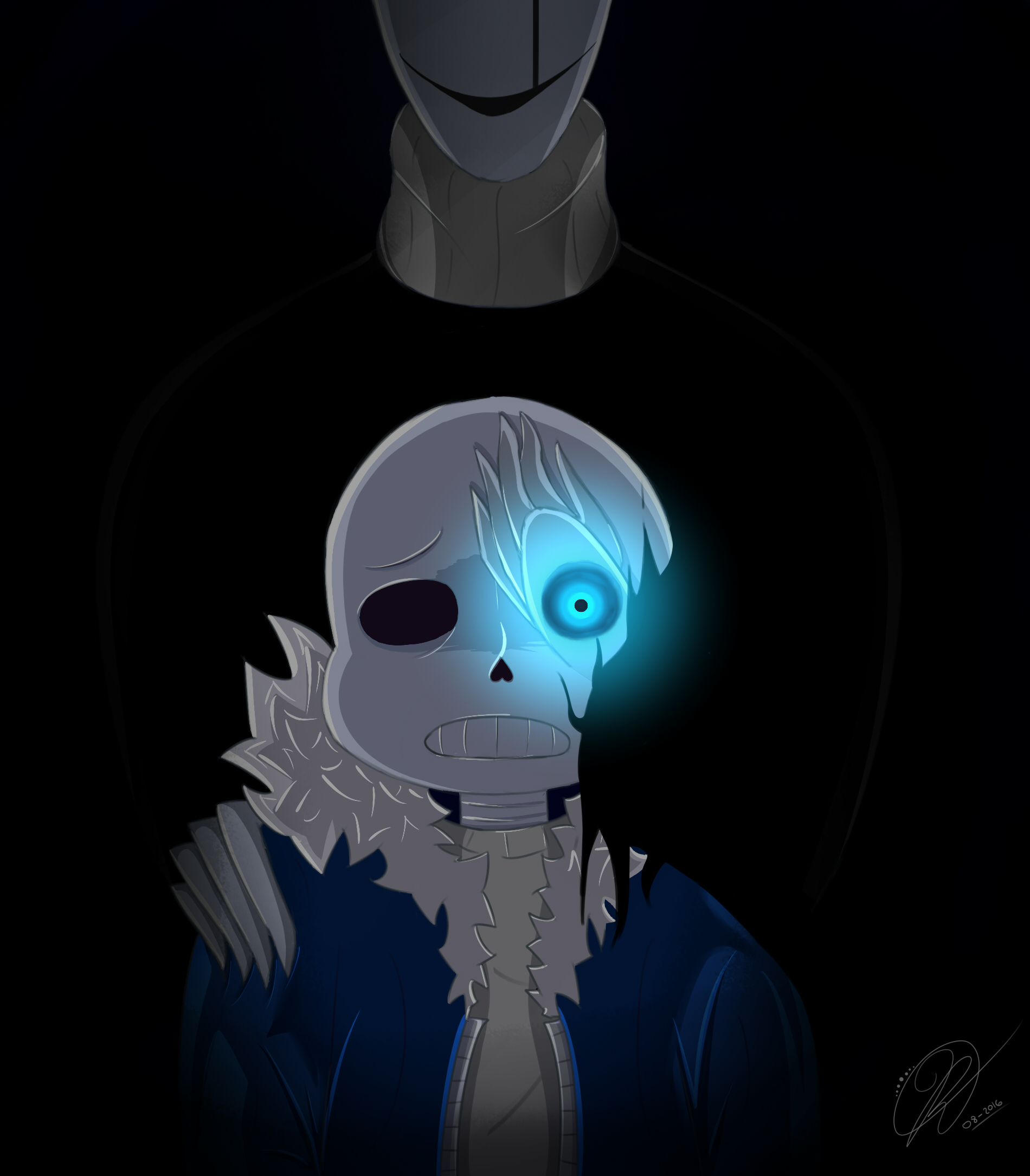 Undertale Sans And Gaster By Crowlkitsune