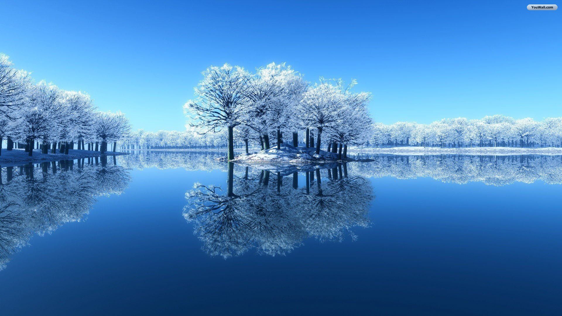 Beautiful Winter Scene HD Desktop Wallpaper Widescreen High