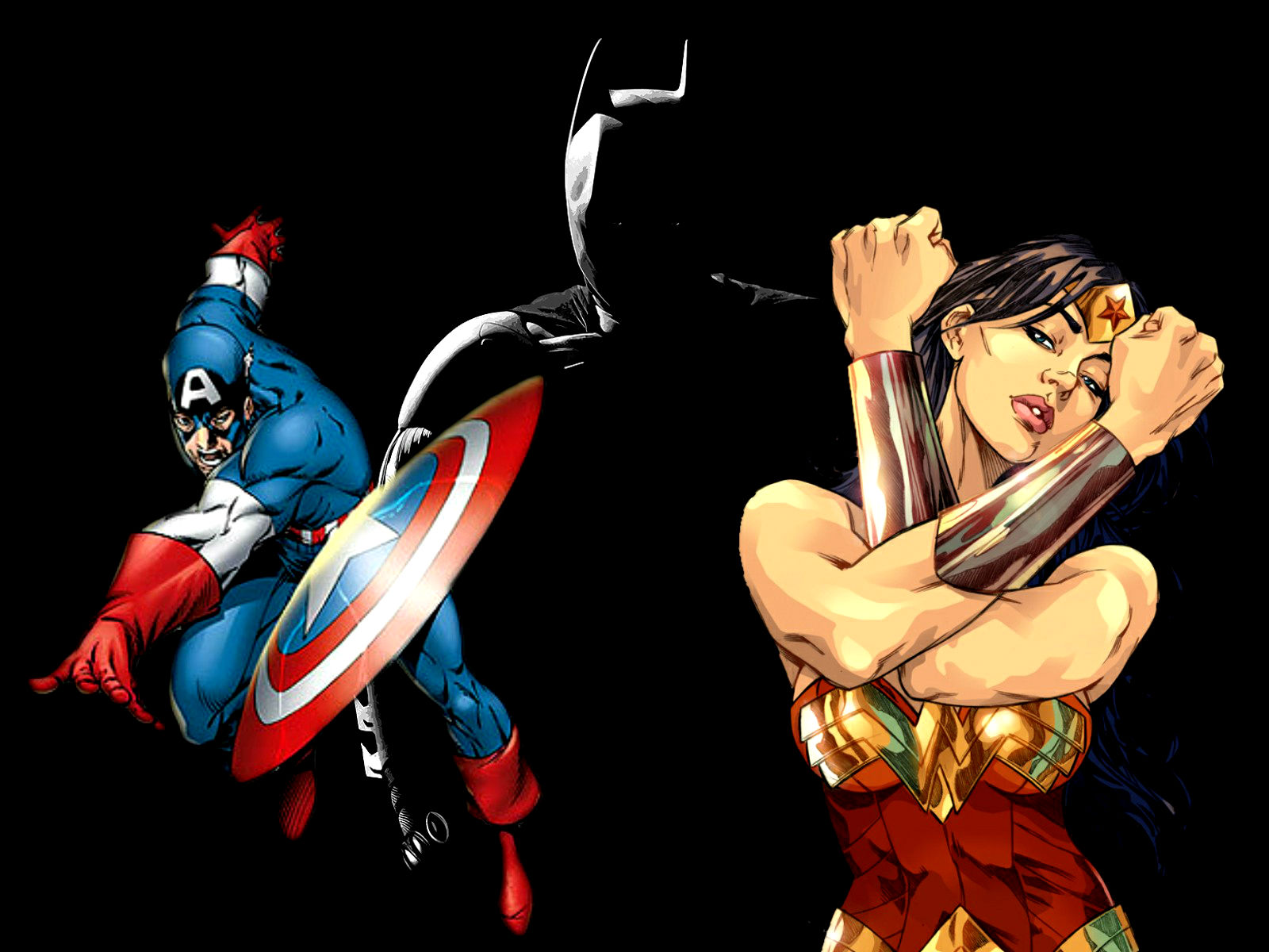 Free Download Wonder Woman D C Superhero Girl Batman Captain America Wallpaper [1600x1200] For