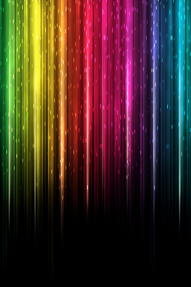 Colorful Lights iPhone 4s Wallpaper iPad