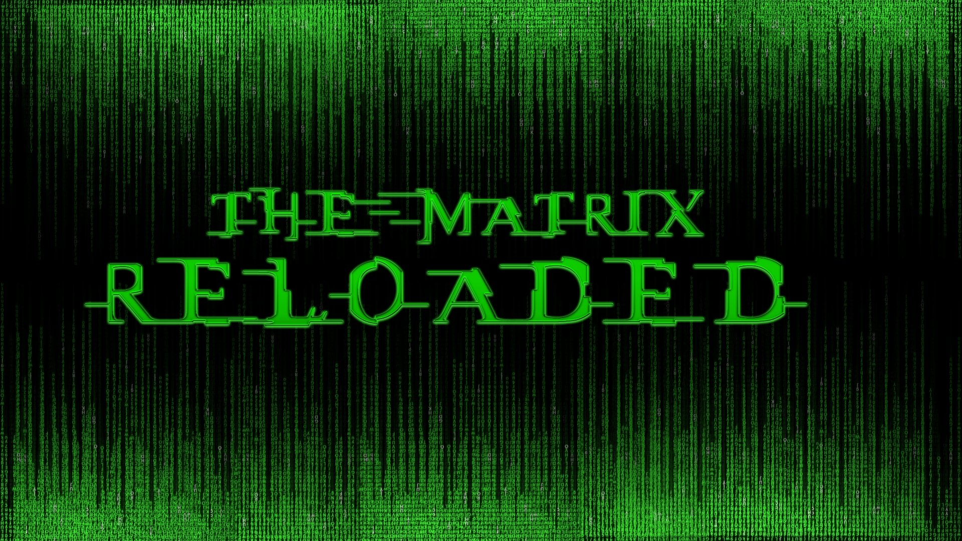 The Matrix Reloaded [LOGO] Wallpaper by LordRadim 1920x1080