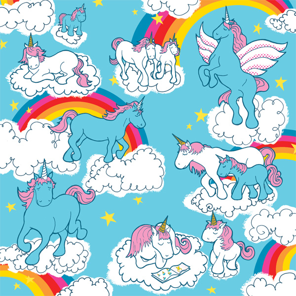 Unicorns And Rainbows Wallpaper