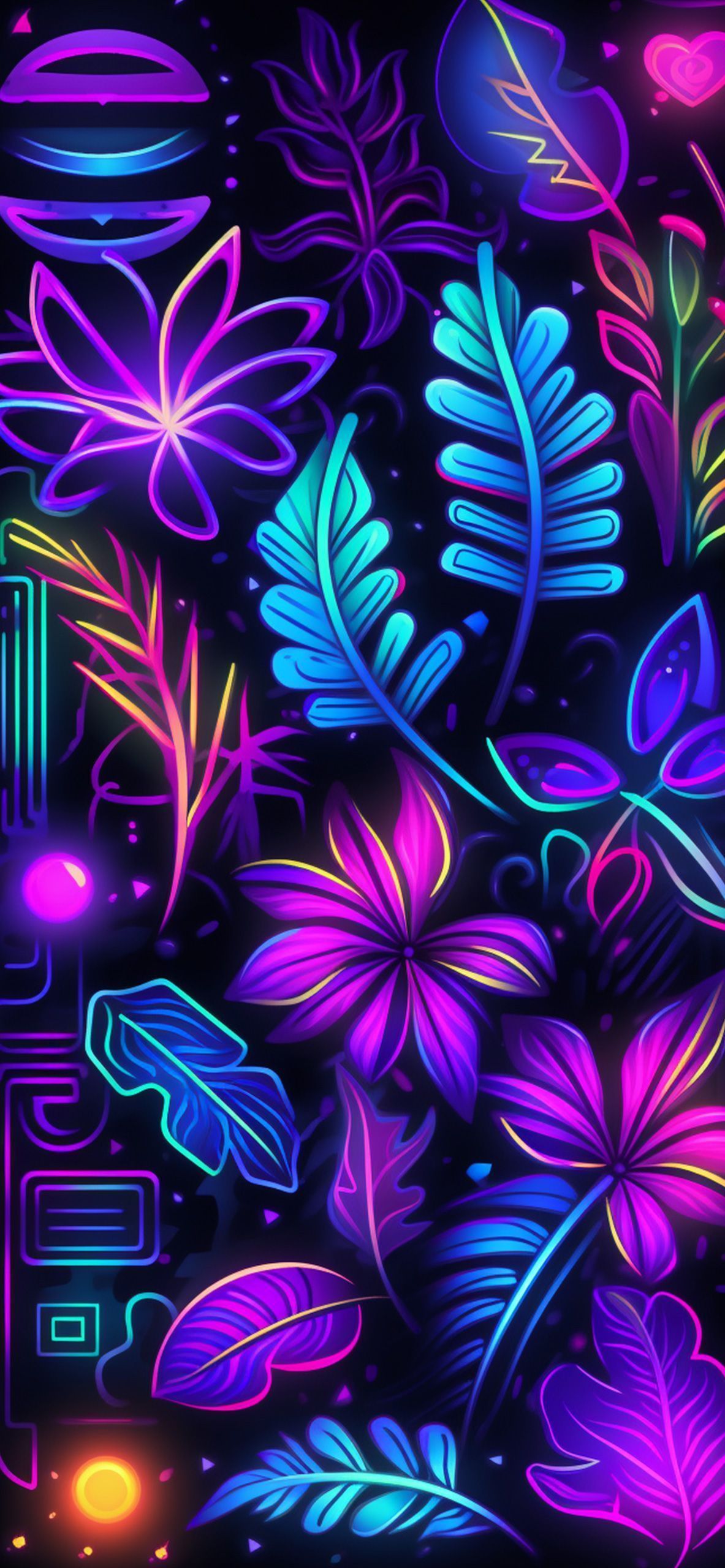 Neon Blue Aesthetic Wallpaper